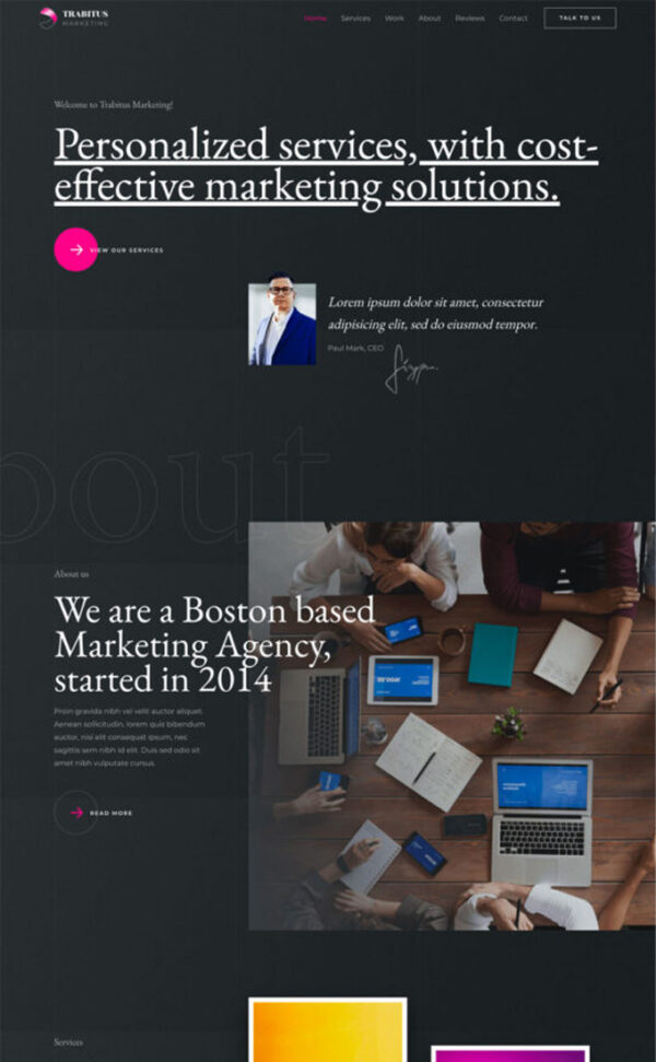 Ever Cool Media Website - Marketing Firm 04 Homepage