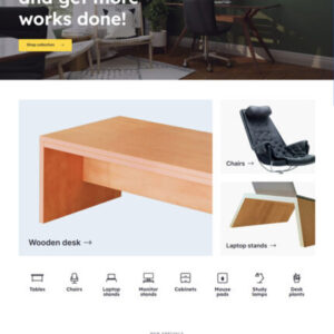 Ever Cool Media Website - Office Furniture Store 04 Homepage